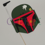 maska boba fet, photo booth star wars boba fett, foto rekviziti star wars boba fet